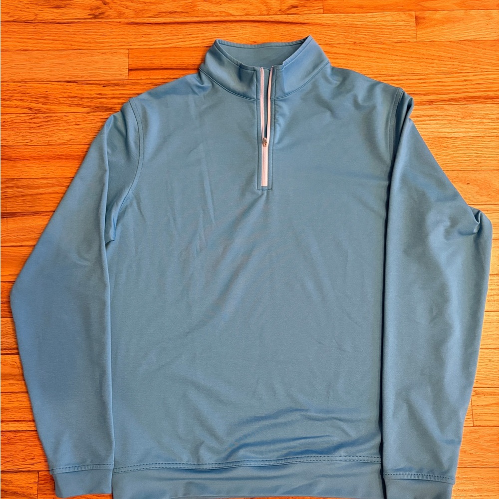 Peter Millar Sky Blue Long Sleeve Tee